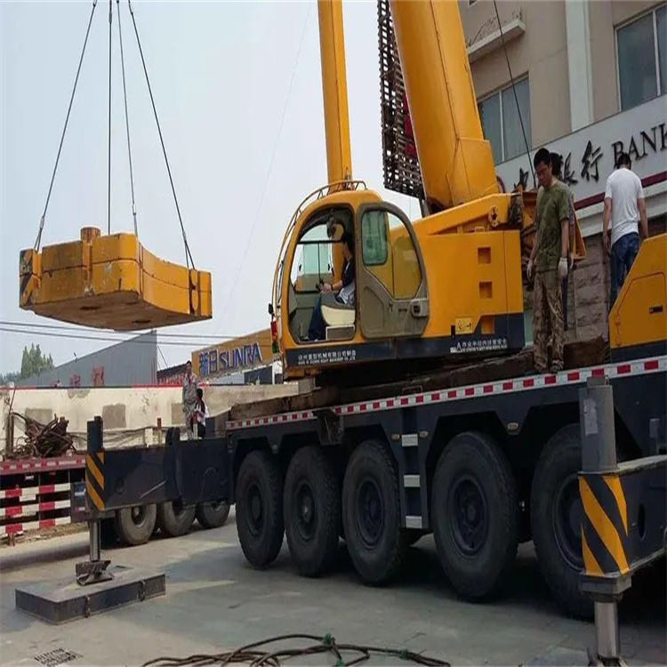 雨花当地吊车出租|机器吊装|75吨|工厂搬迁服务